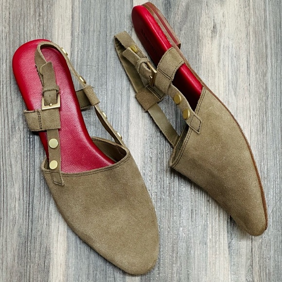 Hammitt Womens Coco Leather Slingback Closed Toe Flat - Picture 2 of 8